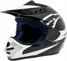 Motokroso šalmas EOLE juodas, L dydis (59-60 cm)