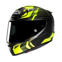 Motociklininko šalmas HJC RPHA12 Avalanche geltonas/juodas