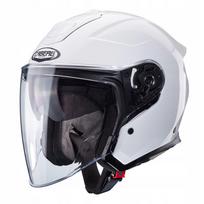 Motociklininko šalmas CABERG FLYON II, atviras, blizgus baltas, M dydis