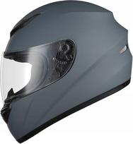 Motociklininko šalmas Favoto, pilnas, L dydis (59-60 cm), pilkas, ECE