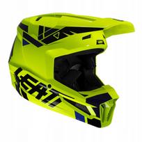 Krosinis šalmas LEATT MOTO 2.5 V25 Argon juodas/geltonas blizgus, XL dydis