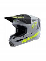 Vaikiškas šalmas ALPINESTARS SM3 Radium, pilkas/juodas/geltonas, M dydis