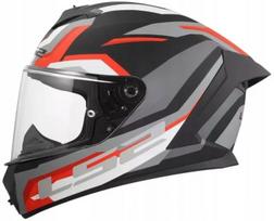 Motociklininko šalmas LS2 FF820 Rapid III, juodas/raudonas, integralinis, dydis L