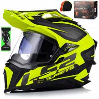 Motociklininko šalmas LS2 MX701 Explorer Alter Fluo matinis su Pinlock ir Blend 22.06