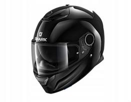 Motociklininko pilnai dengtas šalmas SHARK SPARTAN BLANK, juodas, XXL