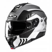 Motociklininko šalmas HJC C91N KAON, juodas/baltas