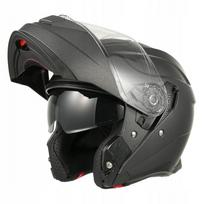 Motociklininko šalmas MY Jaw 935, titano matinės spalvos, M dydis, ECE 22.06, 57-58 cm