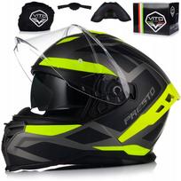 Motociklininko šalmas VITO PRESTO, vyrams, matinis, su Pinlock sistema ir Blend, ECE 06