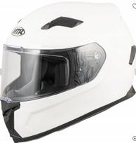 Motociklininko šalmas S-6 Evo, balta, M dydis (57–58 cm)