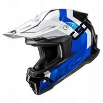 Motokroso šalmas HJC C50 Primal, balta/mėlyna, L dydis