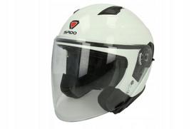 Atviras motociklo šalmas ISPIDO TOUCAN, baltas, XL dydis