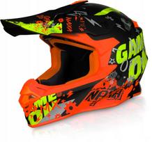 Kroso enduro šalmas Naxa C9/P, XL, oranžinis geltonas