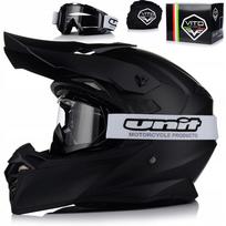 Motociklo šalmas VITO TIVOLI Matinis su akiniais, enduro/cross/keturračiams