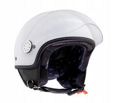 Atviras motociklo šalmas VITO LORETO, blizgus baltas, XS (53-54)