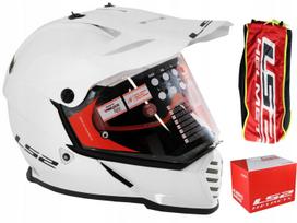 Motociklininko šalmas LS2 MX436 PIONEER White Cross, XL, enduro