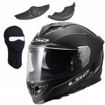 Sportinis integralinis šalmas LS2 FF818 STORM III Solid Matt Black su blend S