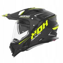 Motociklininko šalmas Enduro Quad N312 su blendos stiklu, ECE6 S, tinkamas interkomui