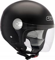 Motociklo šalmas GIVI HPS 10.7 Mini Jet, juodas matinis, L (60 cm)