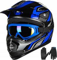 Vaikiška motociklininko šalmas Y-M, 48–50 cm, krosui ir keturračiui
