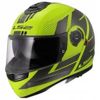 Motociklininko šalmas LS2 STROBE II CODE H-V geltonas/pilkas FF908