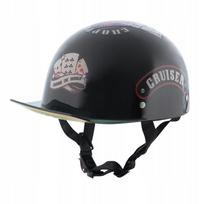 Motociklo šalmas W-TEC SKARIM, atviras, retro stiliaus, XL (61-62 cm), rožinis