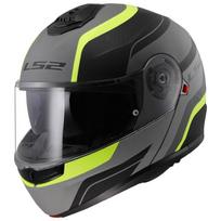 Motociklininko šalmas LS2 FF908 STROBE II MONZA, matinės juodos ir ryškiai geltonos spalvos, 3XL