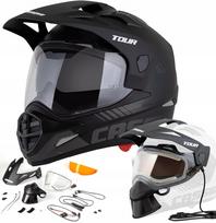 Motociklo šalmas CASSIDA Enduro ELECTRIC TOUR 2 XL, šildomas stiklas