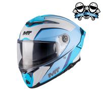 Motociklininko šalmas MT THUNDER 4 R SV su „Pinlock“ stiklu ir spoileriu