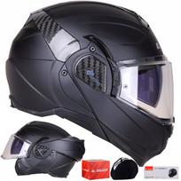 Motociklo šalmas LS2 FF910 ADVANT II, juodas matinis, ECE22.06, su PINLOCK MAX VISION