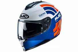 Motociklo šalmas HJC C70 CURVES mėlynas/baltas/raudonas, S dydis
