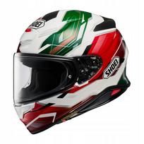 Motociklininko šalmas SHOEI NXR2 Capriccio TC-11, žalia/raudona, su Pinlock, M dydis