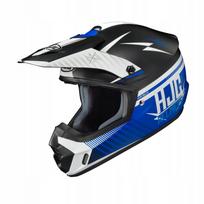 Motokroso šalmas HJC CS-MX-II, balta/mėlyna matinė, XL dydis