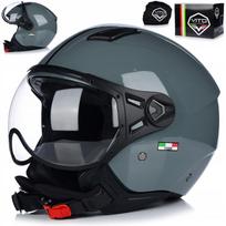 Atviras motociklo šalmas VITO MODA Nardo pilkas, ECE 22.06