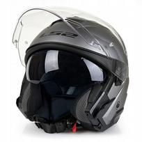 Atviras motociklo šalmas LS2 OF618 Verso II, matinio titano spalvos, S dydis