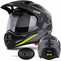 Motociklininko šalmas Cassida Tour 2 XTRA, su Pinlock, interkomu, ECE2206, L dydis