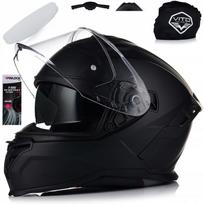Motociklininko šalmas VITO PRESTO, matinės juodos spalvos, integralinis, su Pinlock ir Blend sistema