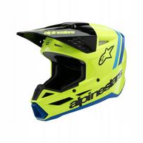 Vaikiškas šalmas ALPINESTARS SM3 Radium, geltonas/juodas/mėlynas, L dydis