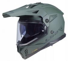 Enduro šalmas LS2 MX702 PIONEER II, karinės žalios spalvos, L dydis (59-60 cm)