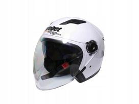 Motociklininko šalmas SAFEBET HF-223, baltas, L dydis (be ECE sertifikato)