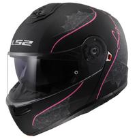 Motociklo šalmas LS2 FF908 STROBE II Lux rožinis, S dydis