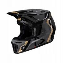 Motokroso šalmas LEATT 8.5 V25 su akiniais, XL, juodas