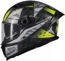Motociklininko šalmas MT HELMETS BRAKER SV FURY C6, pilkas-žalias, blizgus, integralinis