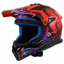 Motociklo šalmas LS2 MX708 Fast II Wash Red-06 M, enduro ir keturračiams