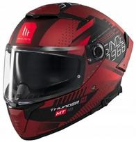 Motociklininko šalmas MT Thunder 4 SV Luminence D5, juodas/raudonas, integralinis
