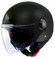 Motociklininko šalmas MT HELMETS STREET S, atviras, juodas matinis