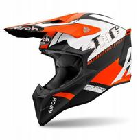 Motokroso šalmas AIROH WRAAAP FEEL oranžinis matinis XL