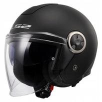 Atviras motociklo šalmas LS2 OF620 Classy, matinės juodos spalvos, XXXL