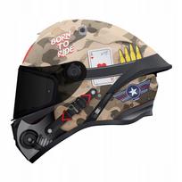 Integralinis šalmas MT Helmets TARGO S PATTON A2 matinės spalvos, ECE22.06, dydis S