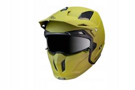 Motociklininko šalmas MT Helmet Streetfighter SV, žalia matinė, M dydis