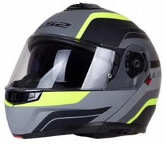Motociklininko šalmas LS2 FF908 STROBE II MONZA Jaw Fluo, XL dydis